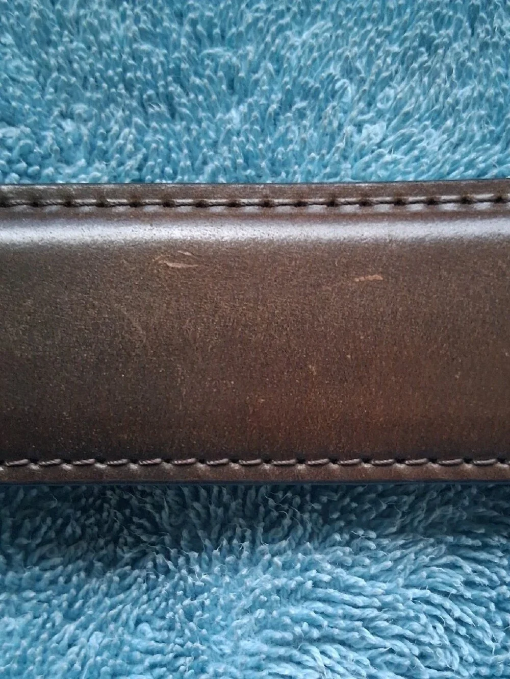Men's New Crockett & Jones Brown Cordovan Leather Dress Belt with Silver Buckle